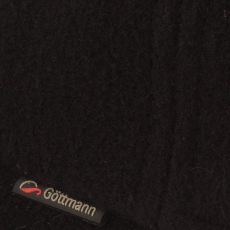Gottmann Plain Baseball Cap with Ear Flaps, black