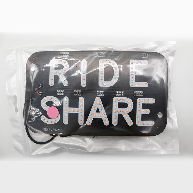 YSY Juren LED Car Window Accessory Sign RIDESHARE for Ride