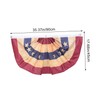 CIYODO Independence Day Usa Flag Bunting Decorative Fan Shaped Banners