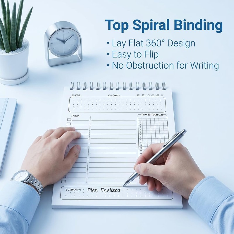 A5 Daily Planner Notebook Productivity Planner with To Do List