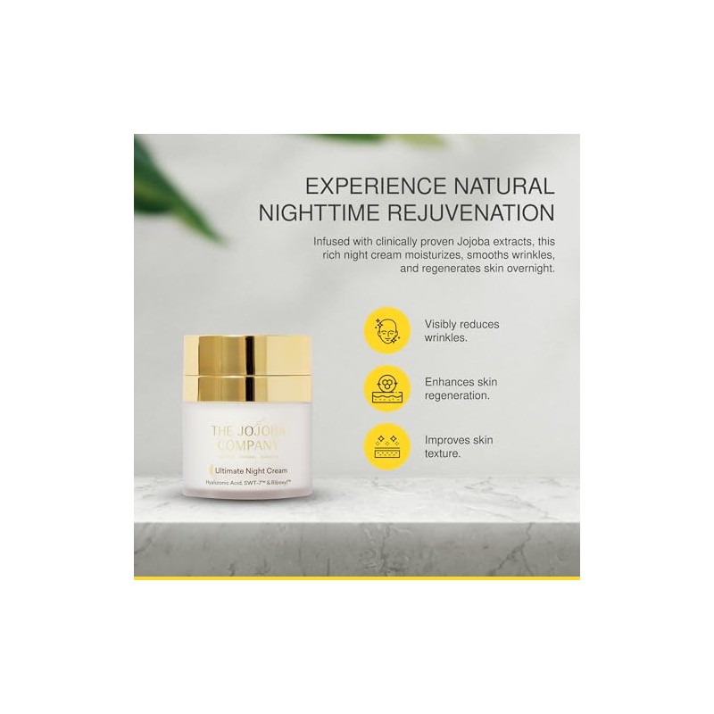 Crema de noche definitiva Reduce visiblemente las arrugas Mejora la