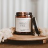 Sweet Water Decor Hello Fall Soy Candle | Hot Cider,