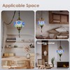 Yarra-Decor Turkish Moroccan Pendant Hanging Light with 15-Foot Cord -