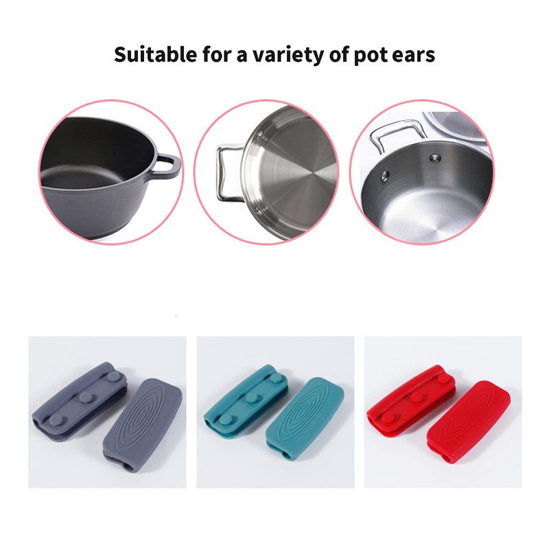 Silicone Handles for The Whatever Pan,3 Pairs Silicone Assist Handle