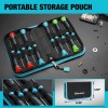 DURATECH 10 PCS Magnetic Small Precision Screwdriver Set with Pouch