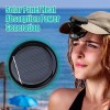 Unbranded Lightweight Adaptable Economical Stylish Solar-Powered Clip-On Fan with Hat