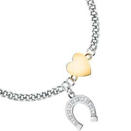 Morellato Passioni Woman Capsule Collection SAUN25 Steel Bracelet with Crystals, Alloy Steel