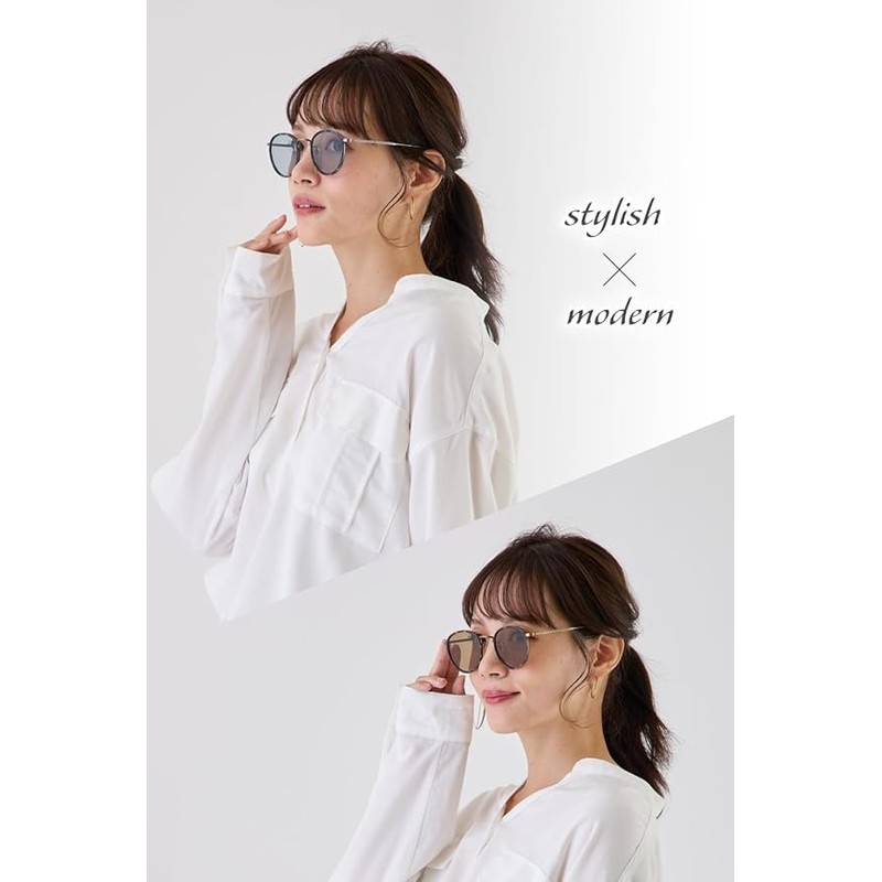 Valeria Metal Frame Sunglasses, UV Protection, Men's, Women's, with Hard