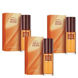 Coty Pack of 3 - New Coty Wild Musk By Coty For Women. Cologne Spray 1.5 Ounces