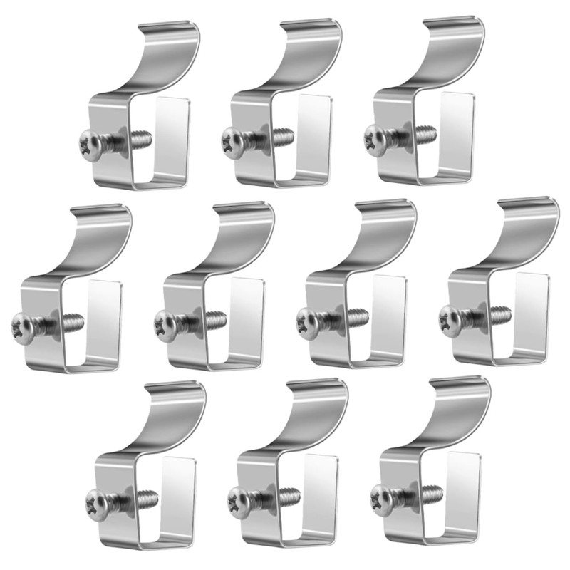 TEHAUX 40pcs Vinyl Siding Clips Punch Outdoor Wall Hooks for