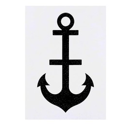 'Sailor Ship Anchor' Temporary Tattoo - Water Resistant, Skin-Safe, Non-Toxic Transfer (TO00067747)