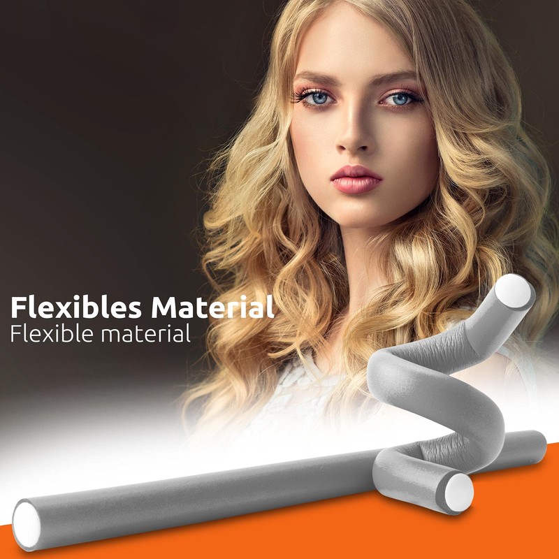 ECENCE Papilot Set of 20 Papilot Rollers Perm Flexible Diameter