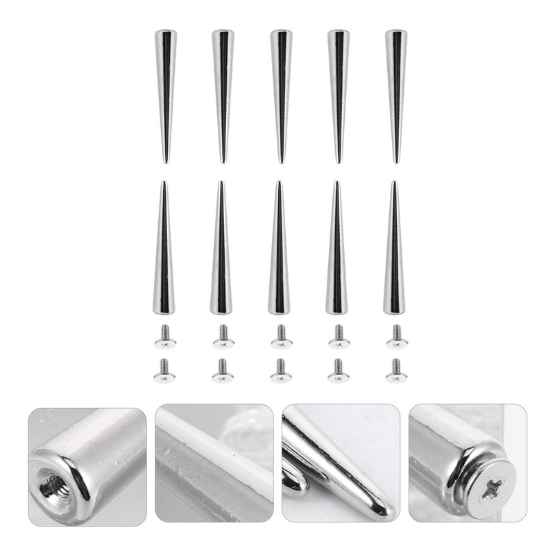 EXCEART Punk Spikes Cone Spikes Rivets Leather Hole Punch Cutter