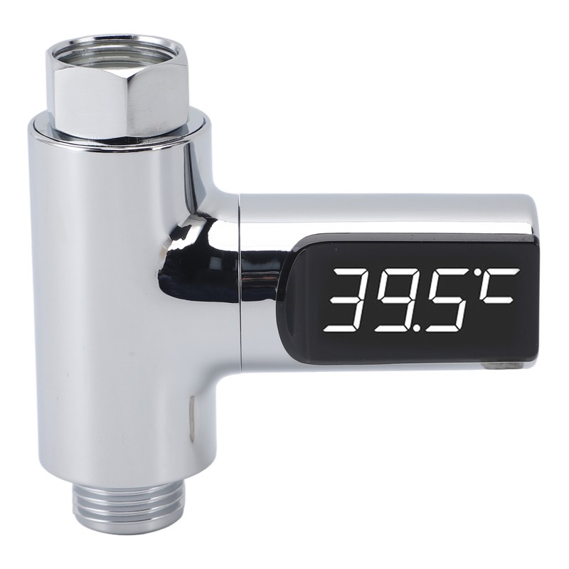 Shower Thermometer LED Display Water Temperature Meter Electroplate ABS Shower