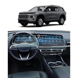 For 2025 Silverado EV Screen Protector -(2PCS) 2024-2025 silverado EV (RWD RS/AWD LT/AWD RS) Accessories HD Transparent Nano Film 17.7 Navigation GPS Touchscreen Anti-Scratch Fingerprint Resistant