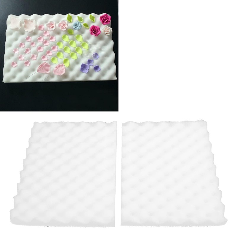 Fondant Shaping Sponge Pad, 2 Pcs Gum Paste Flowers Sponge