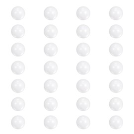 sourcing map 28pcs Ceramic Bearing Balls 2mm 5/64" Diameter ZrO2 Zirconium Oxide Solid Ball G10 Precision Balls, White