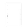 Mini Blank Dividers 6 Tabs White