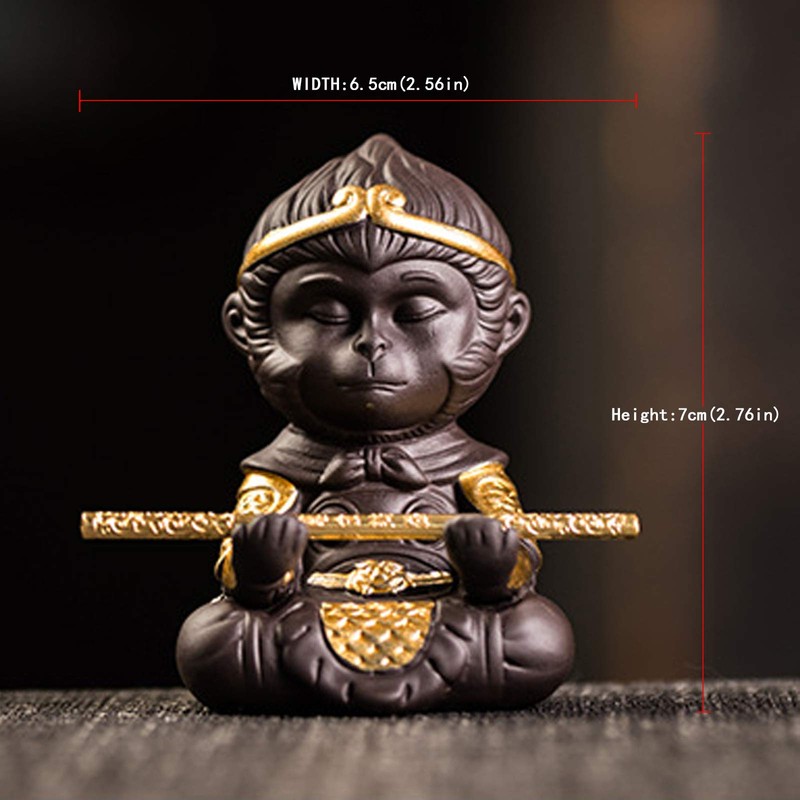Generic Chinese Purple Clay Kung Fu Tea pet Set Monkey
