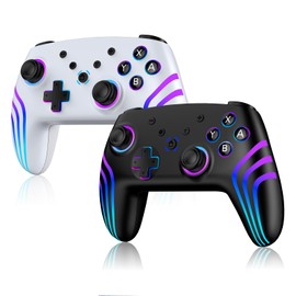 Switch2 コントローラー 2セットブラック+ホワイト連射機能 Switch