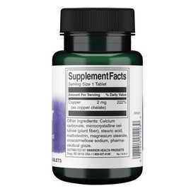 Swanson Copper Antioxidant Immune System Red Blood Cell Support Mineral Supplement (Copper chelate) 2 mg 300 Tabs (3 Pack)