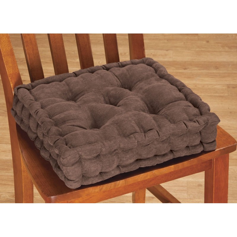 Fox Valley Traders Tufted Booster Cushion, Chocolate