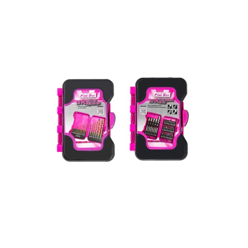 The Original Pink Box Drill and Driver Bits Bundle