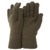 CLEARANCE - Mens Thermal Knitted Winter Gloves (One Size) (Black)