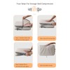 6-Pcs Compression Packing Cubes, light travel luggage organizer packaging bag,