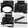 ocioc 52 inch Ceiling Fans with Lights, Large Air Volume