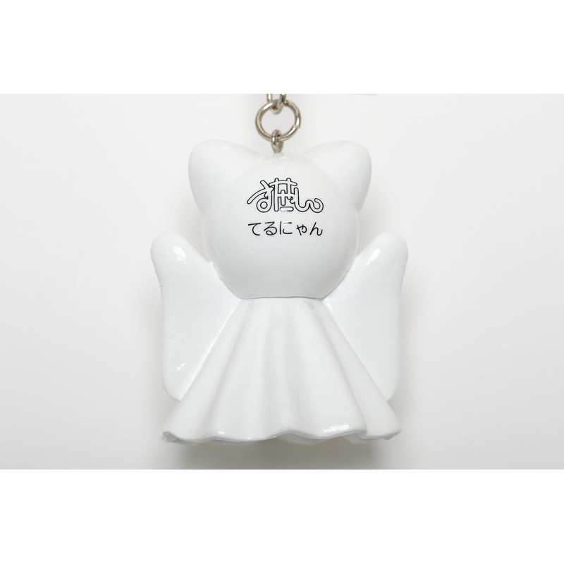 Terunyan 3D 3D Keychain, Teru Teru Bozu, Cat, white