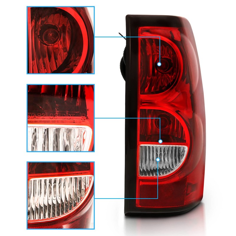 AmeriLite for 2003-2006 Chevy Silverado OE Style Ruby Red Replacement