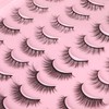 False Eyelashes Natural Look Fluffy Mink Lashes 4 Styles Wispy