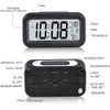 Digital LED Snooze Alarm Clock Bedside Time Temperature Day/Night Desktop