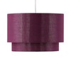 firstchoicelighting Burgundy Ceiling Light Shade, Easy Fit Pendant, Metallic Gold