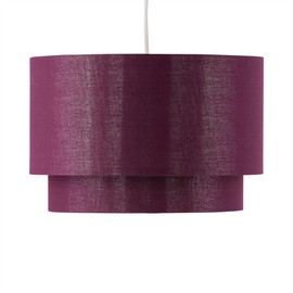 firstchoicelighting Burgundy Ceiling Light Shade, Easy Fit Pendant, Metallic Gold Inner, Diameter 38cm