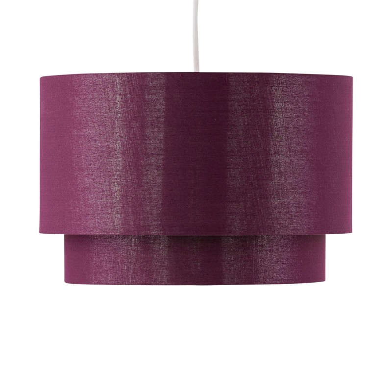 firstchoicelighting Burgundy Ceiling Light Shade, Easy Fit Pendant, Metallic Gold