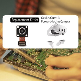 Replacement Positioning Camera Sensor for Oculus Quest 3 Headset, Repair Kit Compatible with Quest 3 Headset, Accessories Repair Parts Including Screwdrivers, Tweezers, Pry Tool,4 Thumbstick Grips