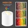 GeyouLux LED Surface-Mounted Spotlights, Dimmable, Diameter 80 x 84 mm,