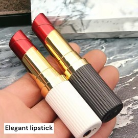 NIVEK Lipstick Lighter Vintage Style Retro Look Soft Flame Refillable Lighters for Women (Vintage White)
