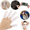 400 Count Latex Finger Cots Small Fingertip Gloves Disposable Finger