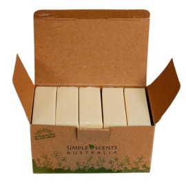 Simple Scents Australia Simple Scents Australia Coconut Vanilla Scented Natural Soap Bars (5 Bars), 3.5oz Moisturizing French Triple Milled Soap Bars Enriched with Shea Butter - Pure Plant Oil Bath & Body