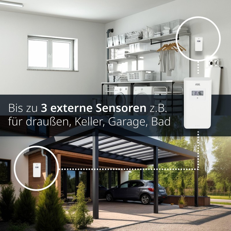 ADE Outdoor Sensor WS1002 for Weather Station Replacement | 3
