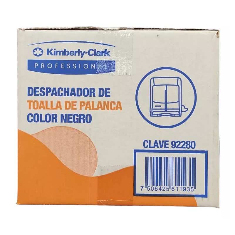 Kimberly-Clark Despachador De Toalla En Rollo Papel Kimberly Clark Negro
