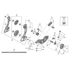Shimano Spares RD-RX810 outer plate assembly GS