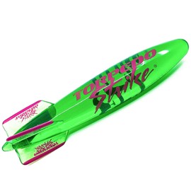 SpinFin 10.25" Large Ultra Premium Pool Torpedo Rocket Spins & Glides Up to 30 Feet Like Underwater Football for Under Water Passing Games Underwater Torpedo Diving Toy Glider