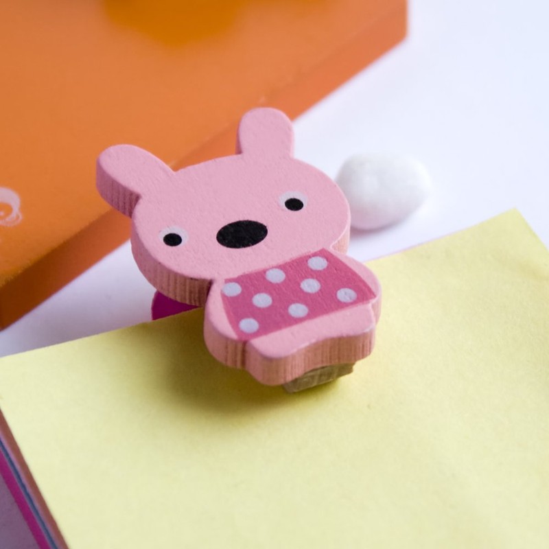 [Sweet Animals-3] - Refrigerator Magnet clip / Magnetic Clipboard