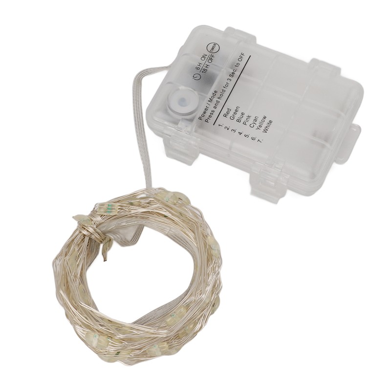 2pcs String Lights Remote Control LED Fairy Lights 16 Colors