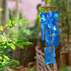 ART-CRAFT Capiz Shell Chain Garland Blue as Hanging Decoration for