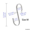 Flat S-Shaped Hanging Hooks - for Kitchen Utensils, Garage or